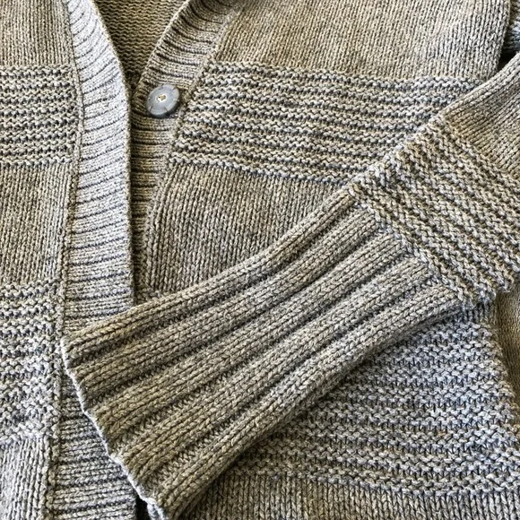 American Eagle Outfitters Wool Oversized Long Single Button Crochet Sweater ECU - Picture 7 of 12